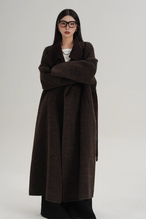 Stand Collar Long Coat