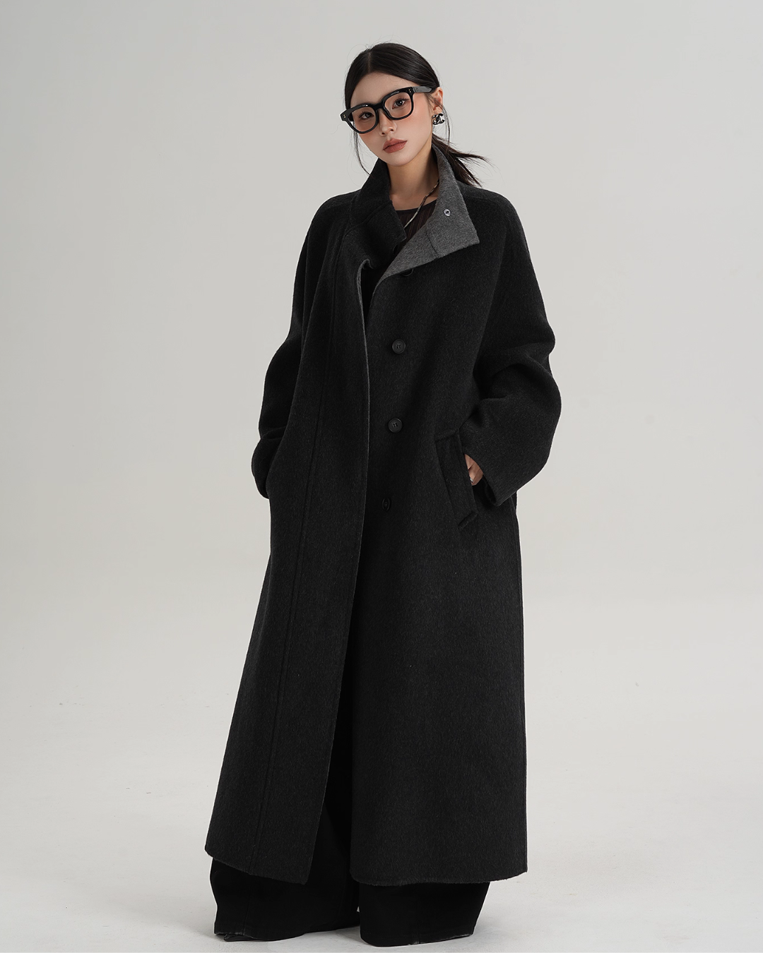 Stand Collar Long Coat Stand Collar Long Coat
