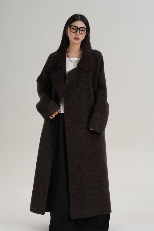 Stand Collar Long Coat