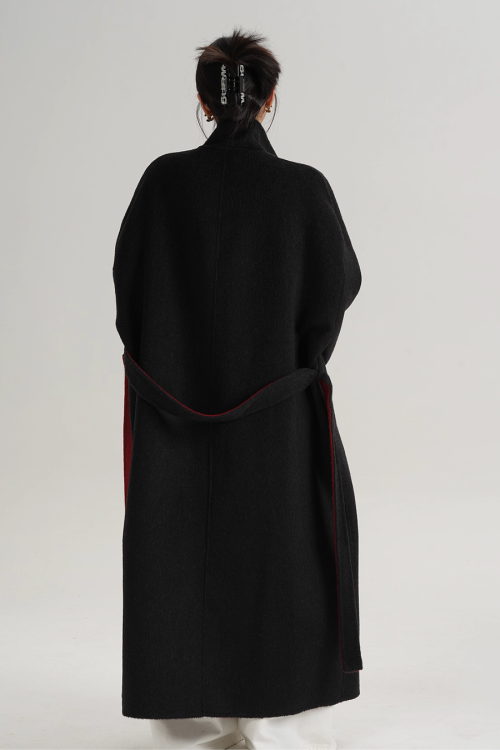 Stand Collar Long Coat