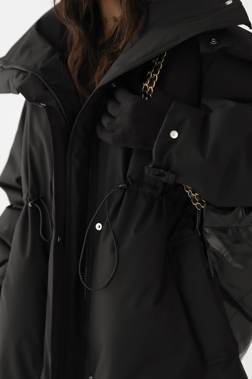 Stand Collar Long Down Coat