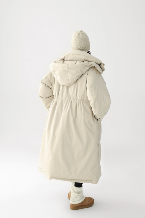 Stand Collar Long Down Coat