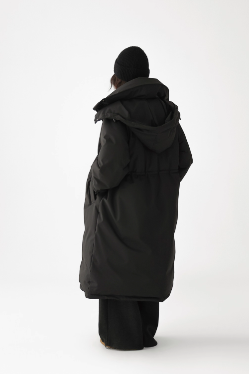Stand Collar Long Down Coat