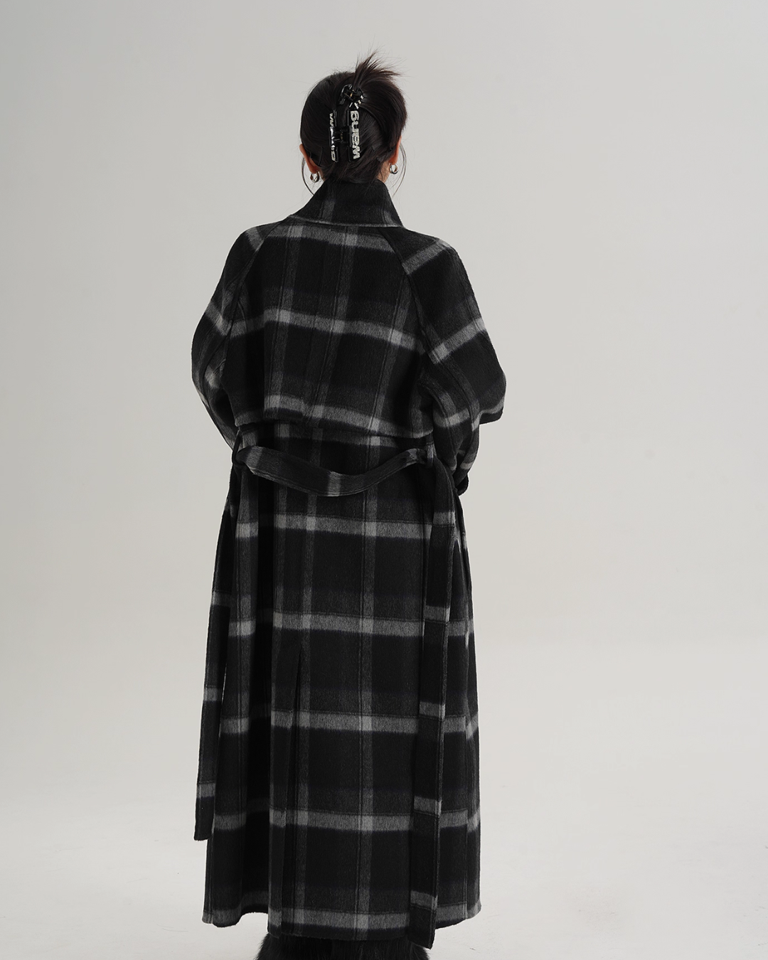 Stand Collar Paid Long Coat Stand Collar Paid Long Coat