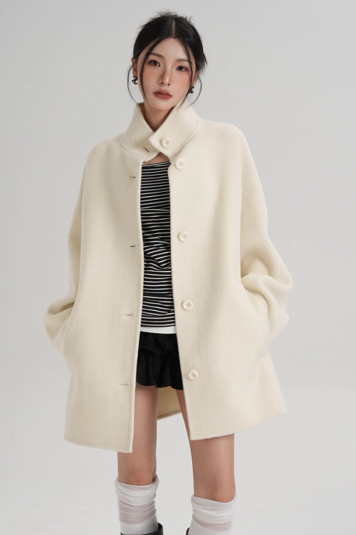 Stand Collar Short Coat