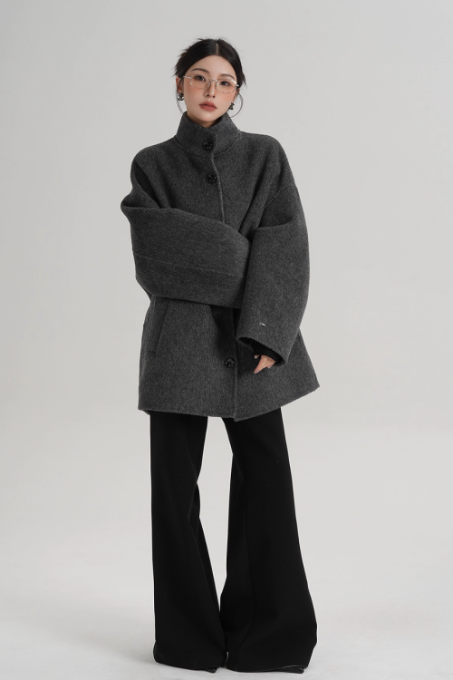 Stand Collar Short Coat