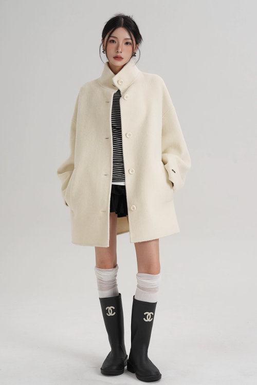 Stand Collar Short Coat