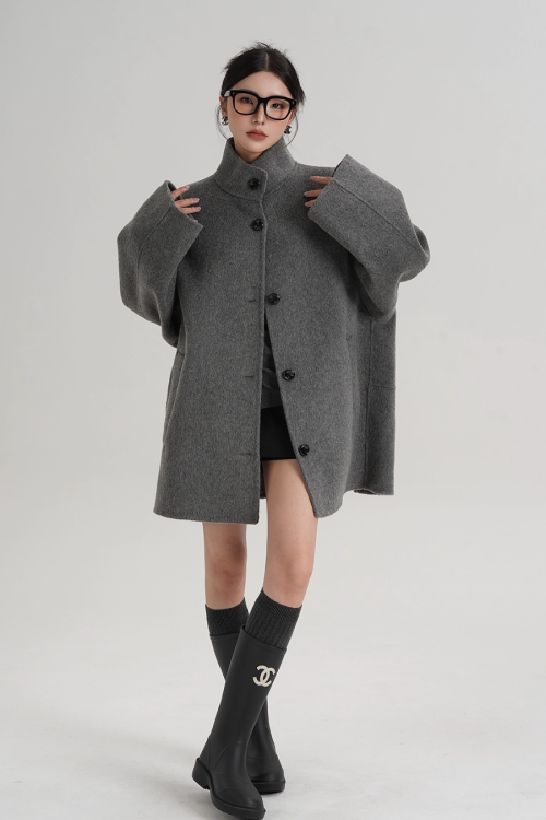 Stand Collar Short Coat