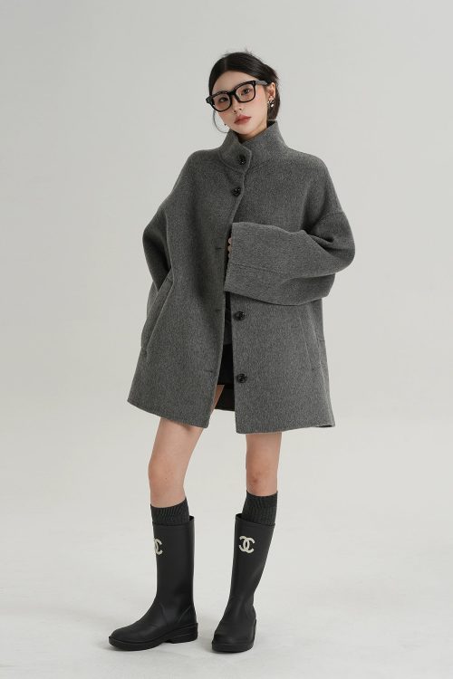 Stand Collar Short Coat