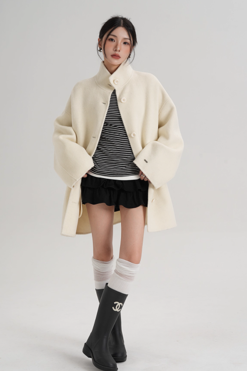 Stand Collar Short Coat