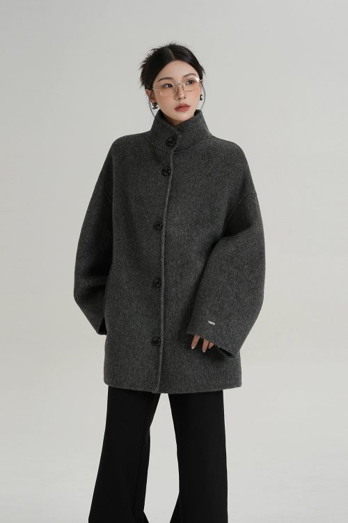 Stand Collar Short Coat