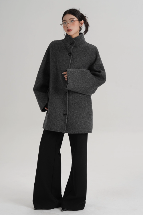 Stand Collar Short Coat
