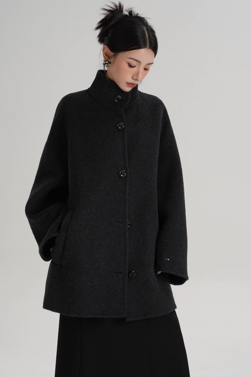 Stand Collar Short Coat