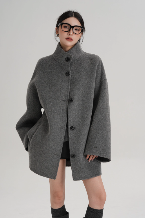 Stand Collar Short Coat