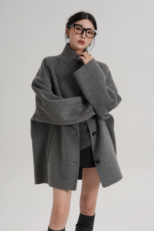 Stand Collar Short Coat