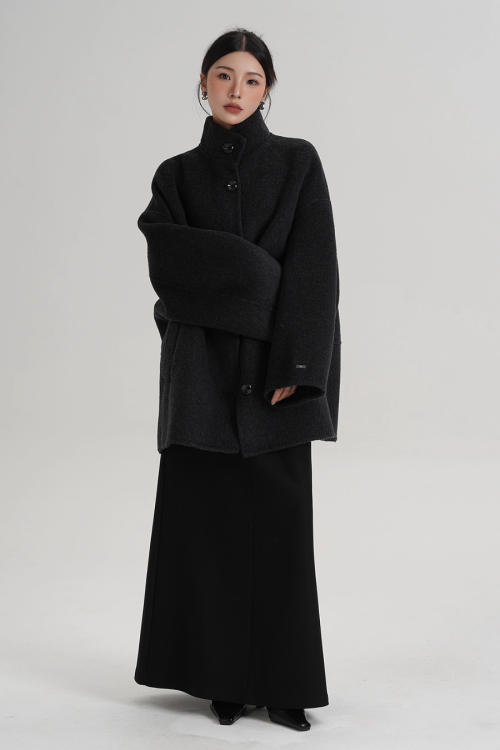 Stand Collar Short Coat
