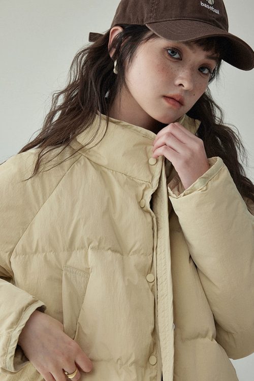 Stand Collar Short Down Jacket