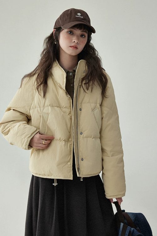 Stand Collar Short Down Jacket