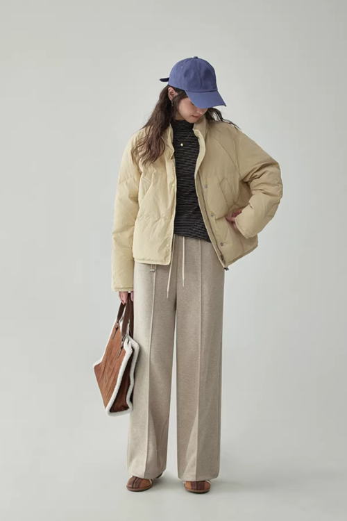 Stand Collar Short Down Jacket