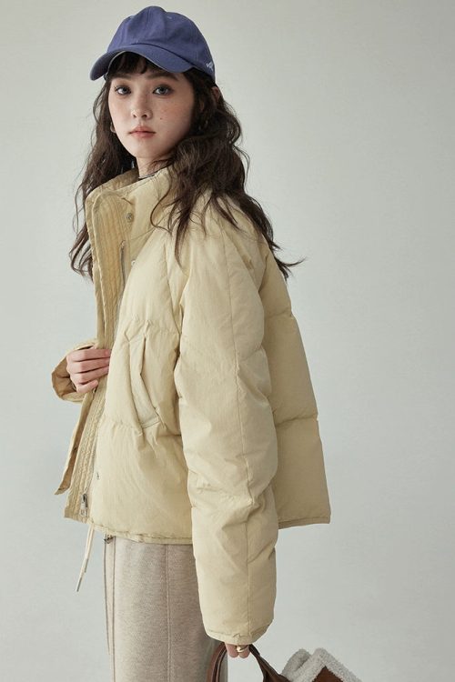 Stand Collar Short Down Jacket