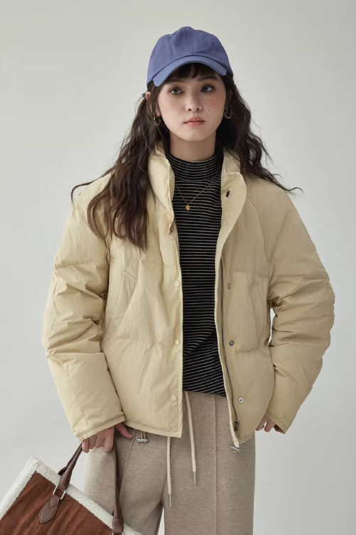 Stand Collar Short Down Jacket