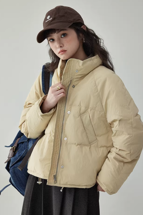 Stand Collar Short Down Jacket