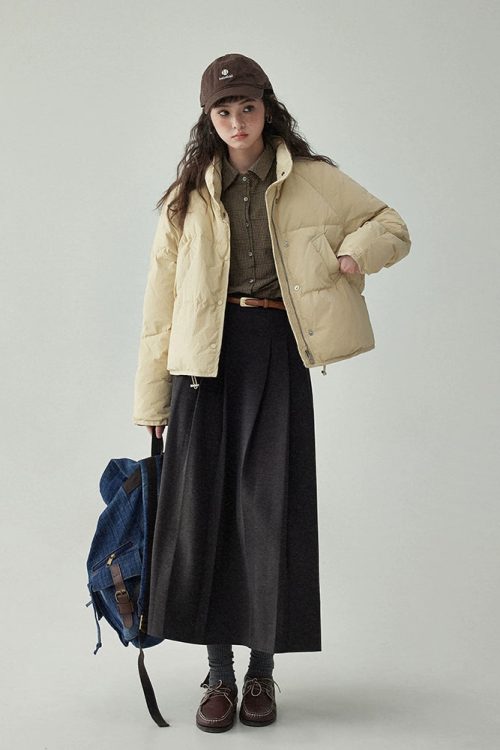 Stand Collar Short Down Jacket