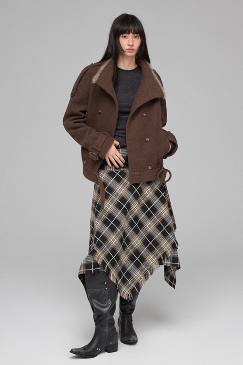 Stand Collar Short Jacket