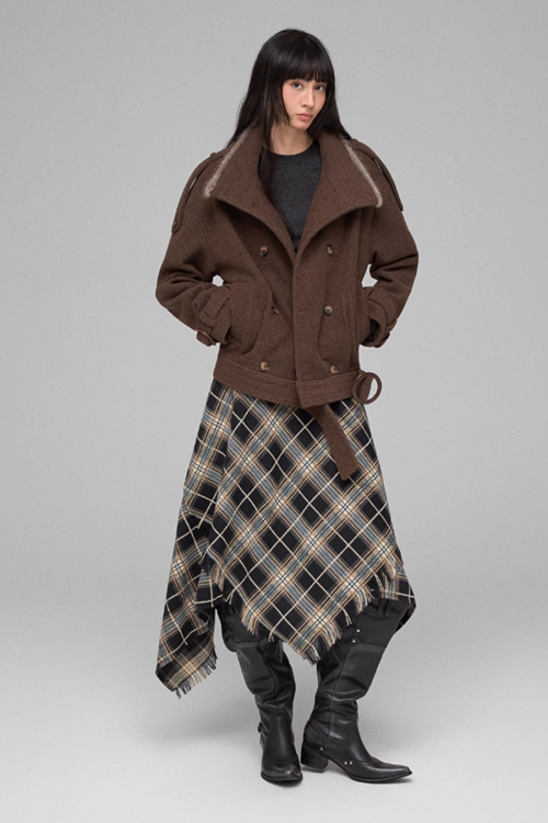 Stand Collar Short Jacket