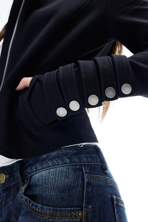 Stand Collar Slim Fit Jacket