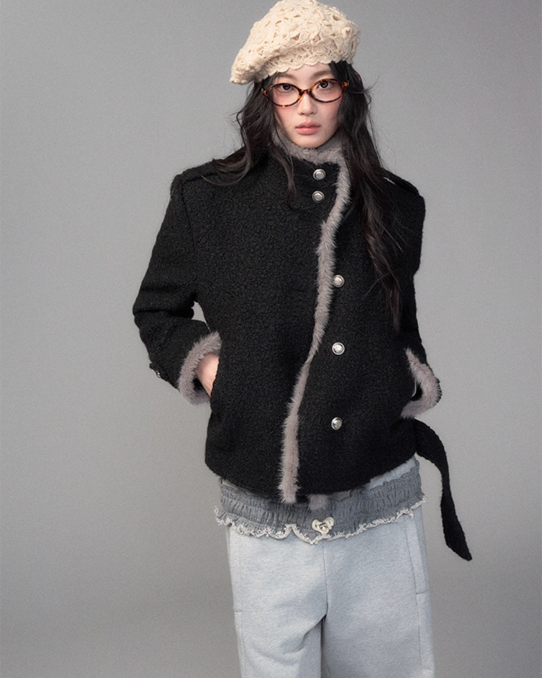 Stand Collar Wool Coat Stand Collar Wool Coat