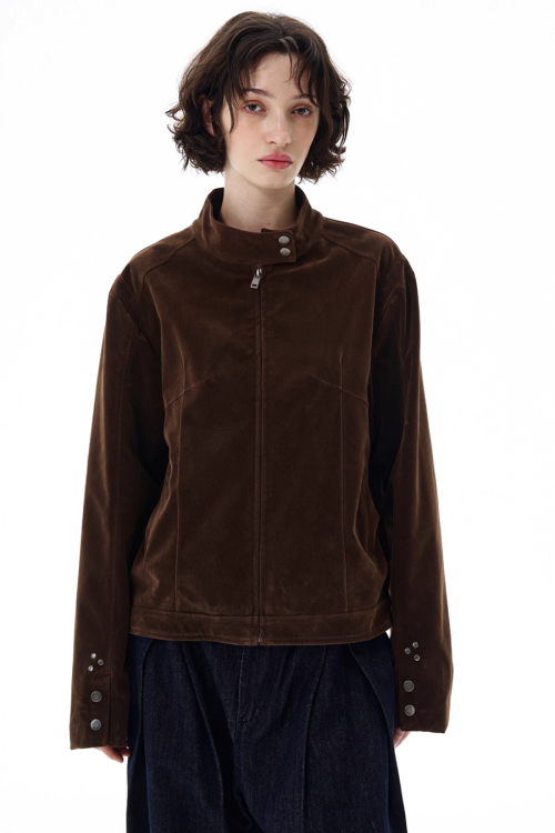 Stand Collar Zip Jacket