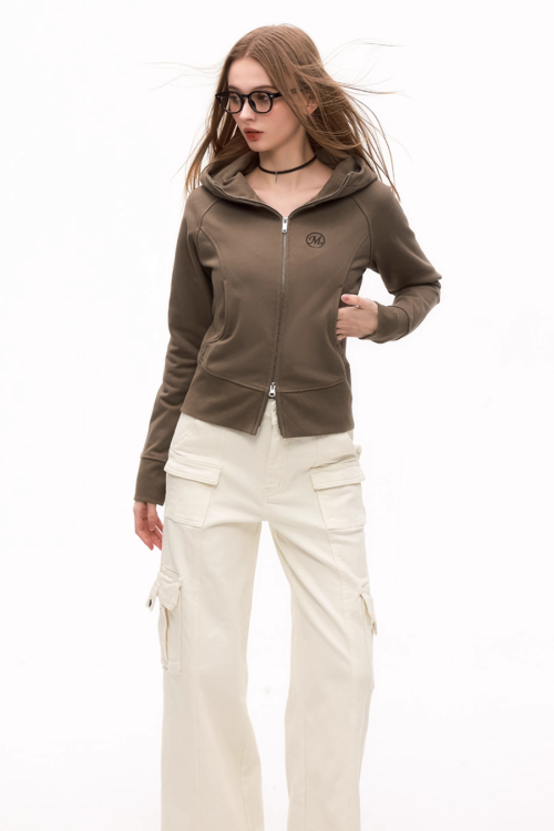 Stand Collar Zip Jacket