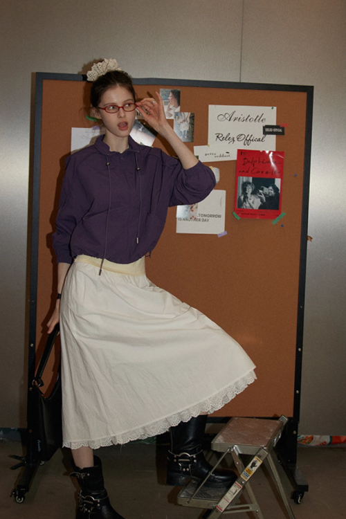 Stand Collar Zip-Up Jacket