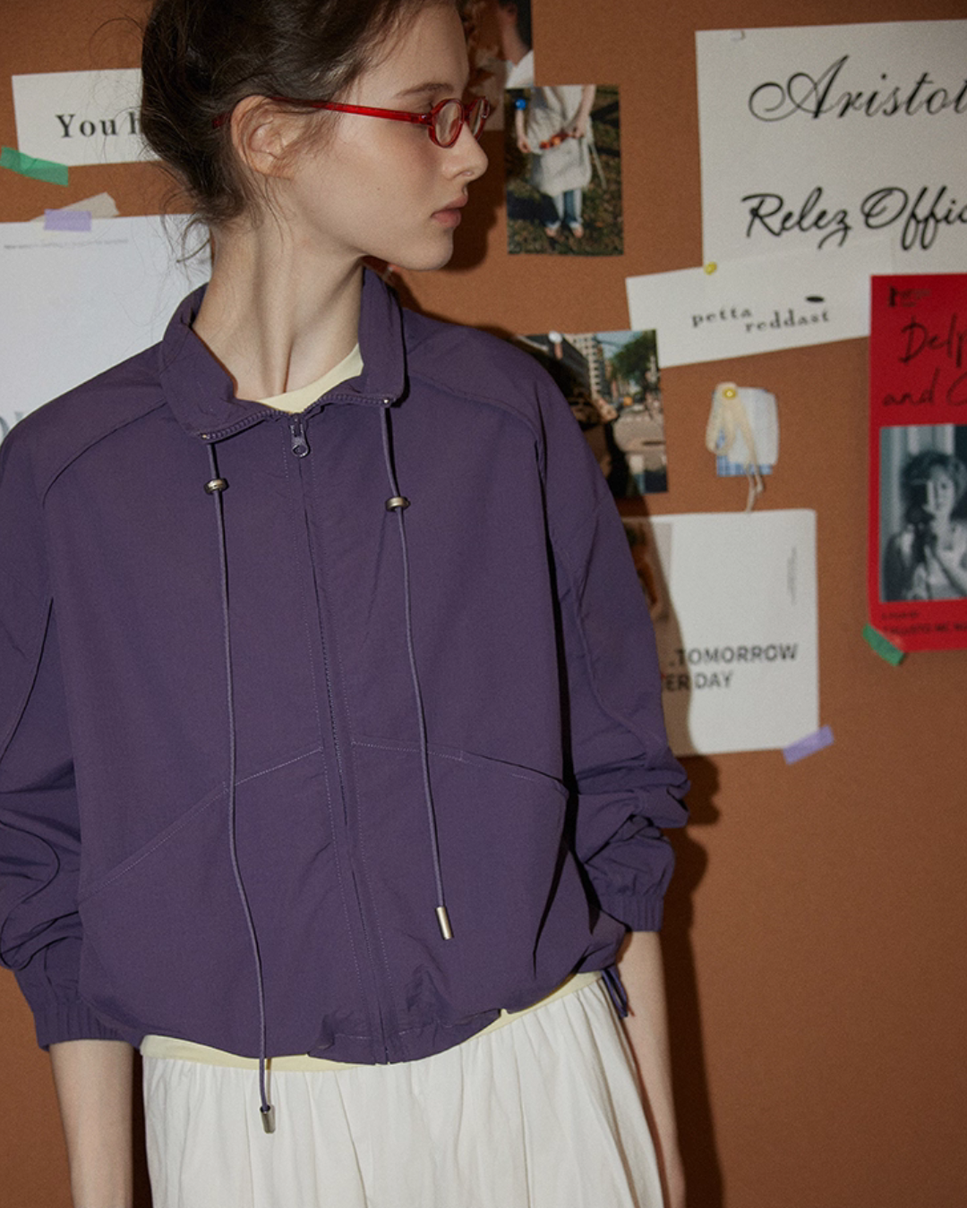 Stand Collar Zip-Up Jacket Stand Collar Zip-Up Jacket