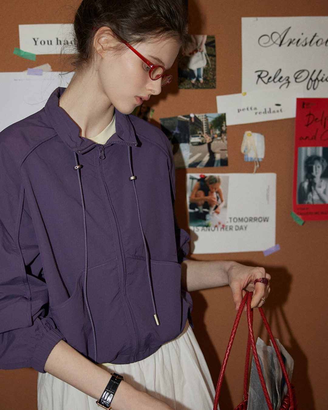 Stand Collar Zip-Up Jacket Stand Collar Zip-Up Jacket