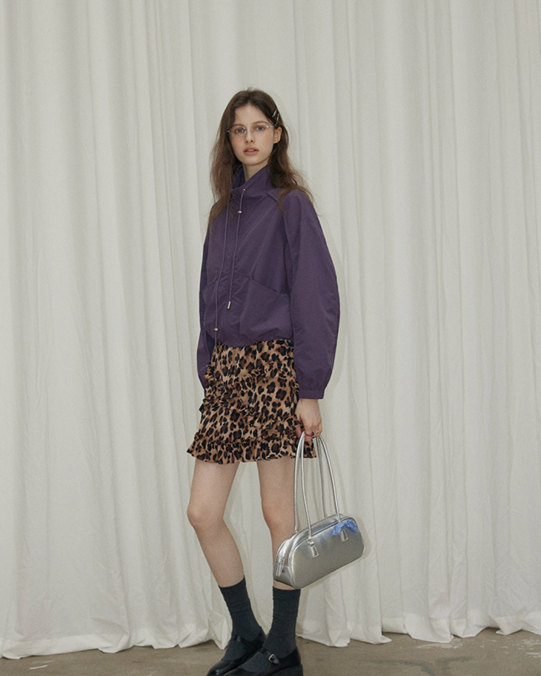 Stand Collar Zip-Up Jacket Stand Collar Zip-Up Jacket