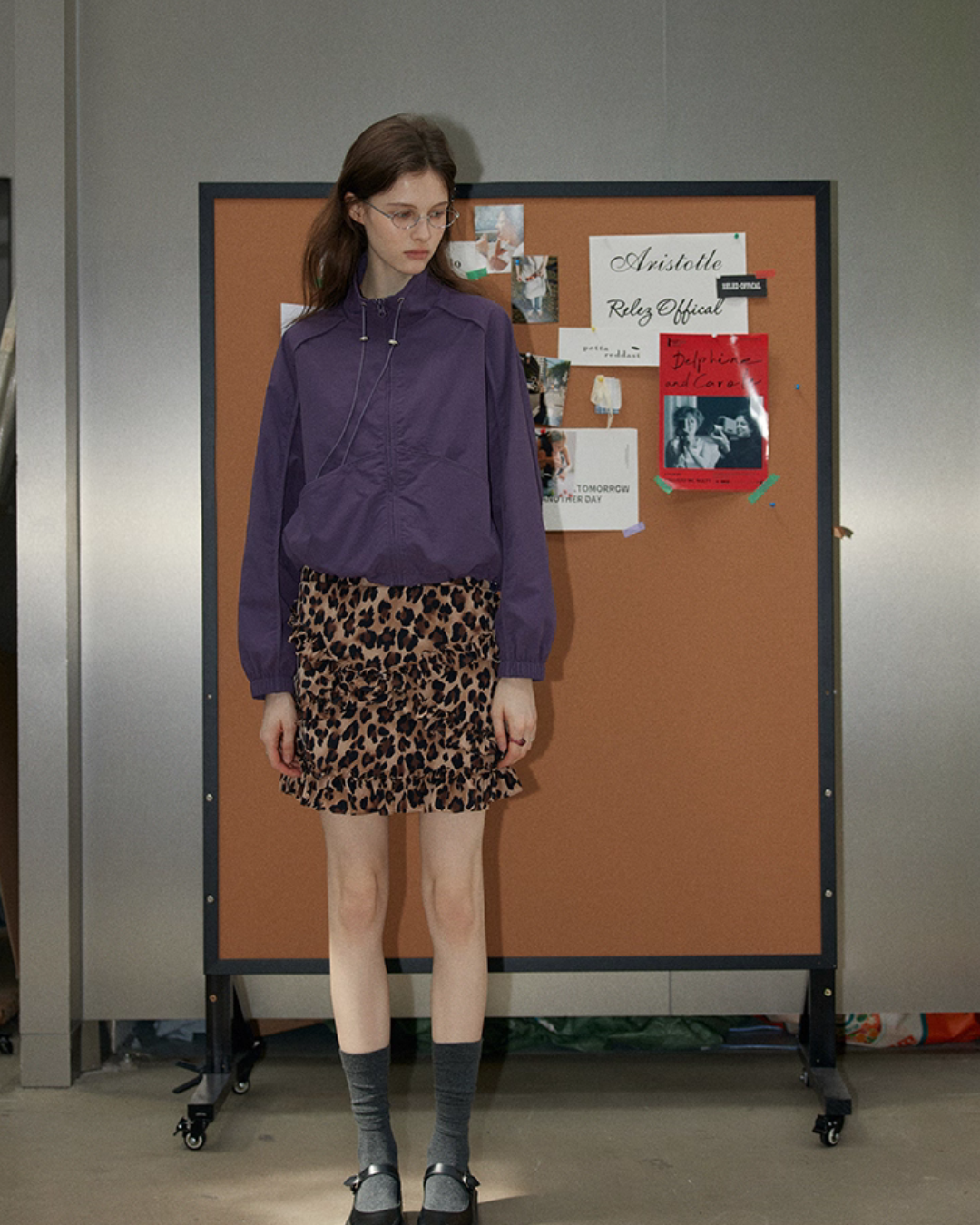 Stand Collar Zip-Up Jacket Stand Collar Zip-Up Jacket