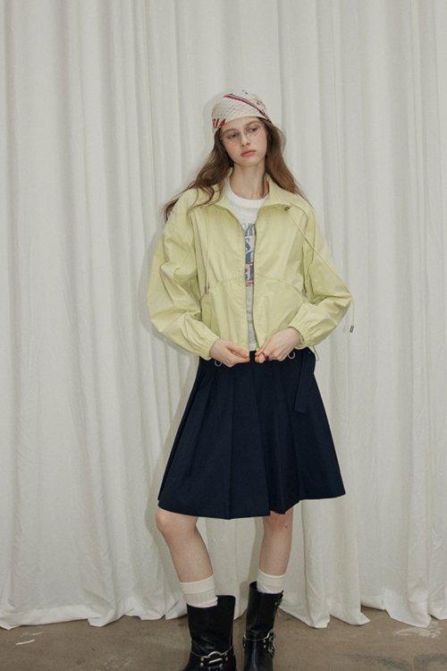 Stand Collar Zip-Up Jacket