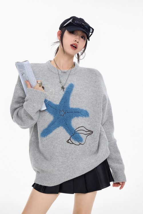 Starfish Round Neck Knit