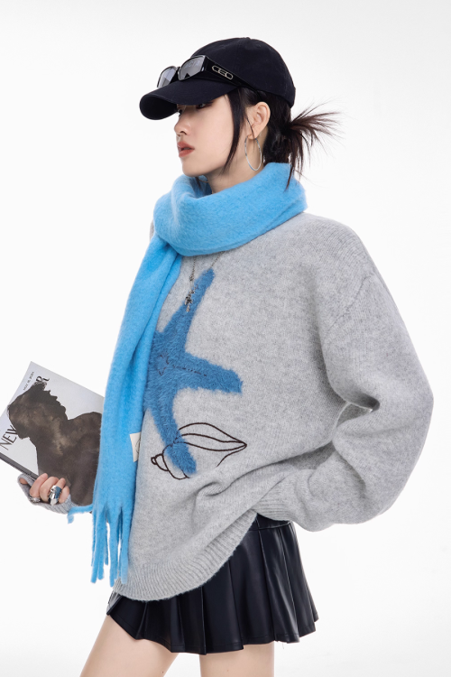 Starfish Round Neck Knit