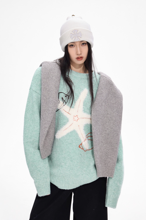 Starfish Round Neck Knit