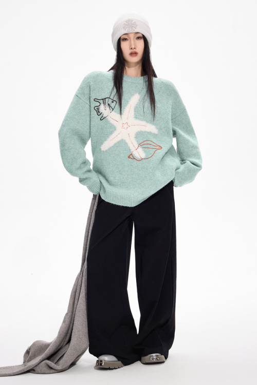 Starfish Round Neck Knit