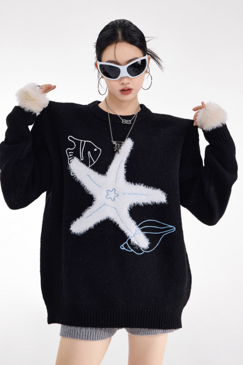 Starfish Round Neck Knit
