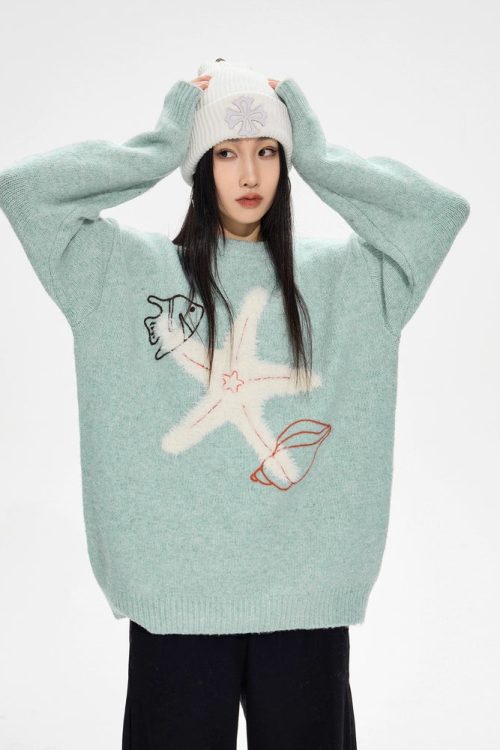 Starfish Round Neck Knit