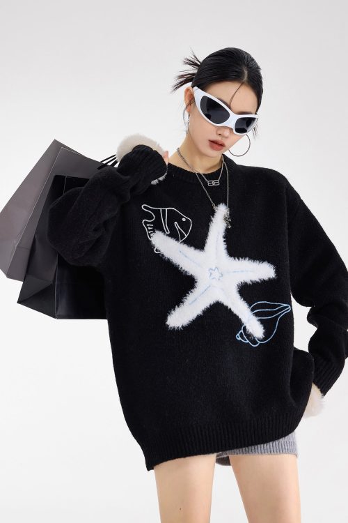 Starfish Round Neck Knit