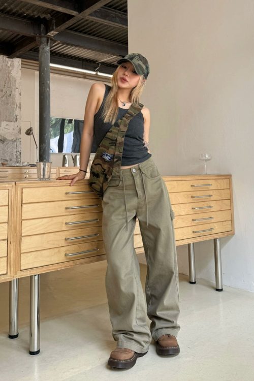 Stree Wide Cargo Pants