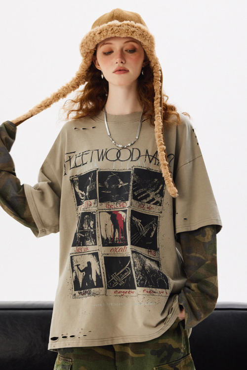 Street Design Long Sleeve T-Shirt