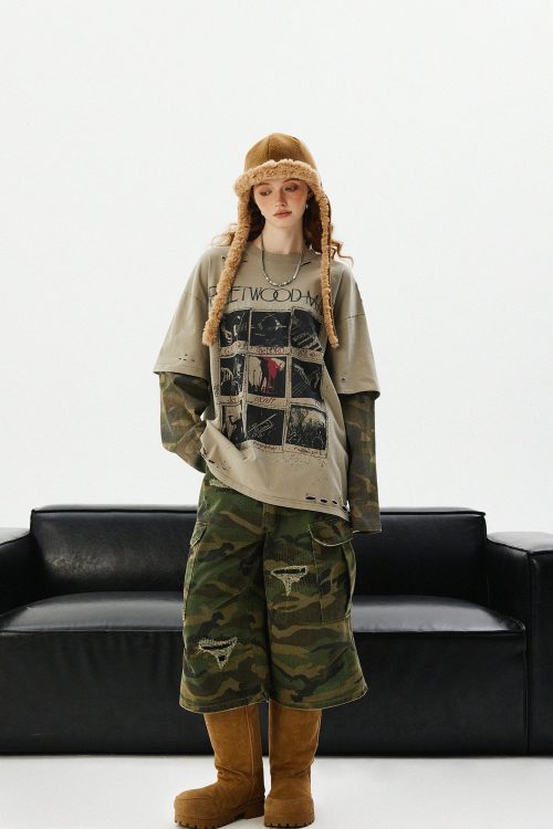 Street Design Long Sleeve T-Shirt