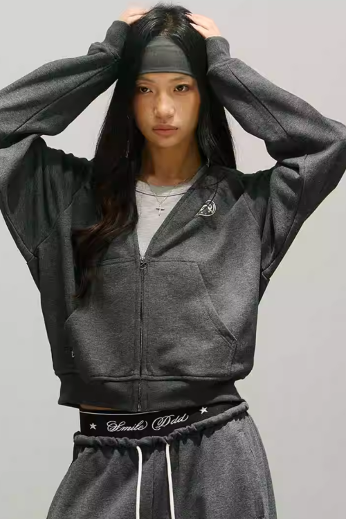 Street Zip Up Hoodie / Double Waist Sweatpants